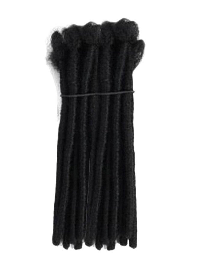 Kopida 12 in Dreadlock Crochet Hair Extensions 30 Strands Handmade Soft Black Dreads Extensions for Men Women Kids Dreadlock Extensions Can be Curly and Dyed - Image 1